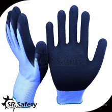 SRSAFETY nylon foam latex glove industrial grade latex gloves/safety gloves